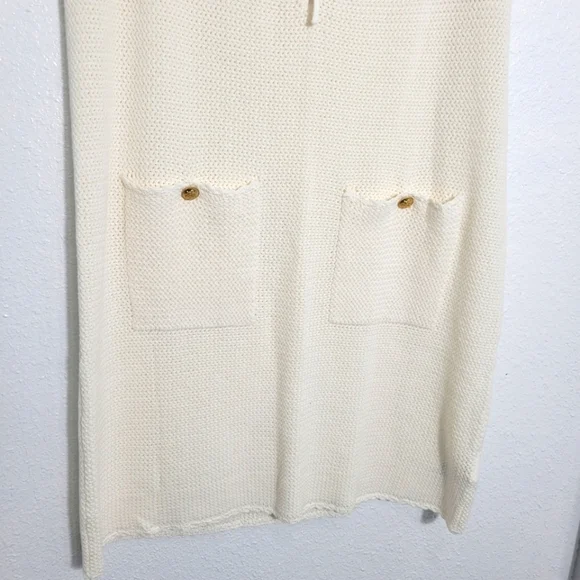 J.Crew Pointelle Lace-Up Sweater Dress CA650 NWT,XL